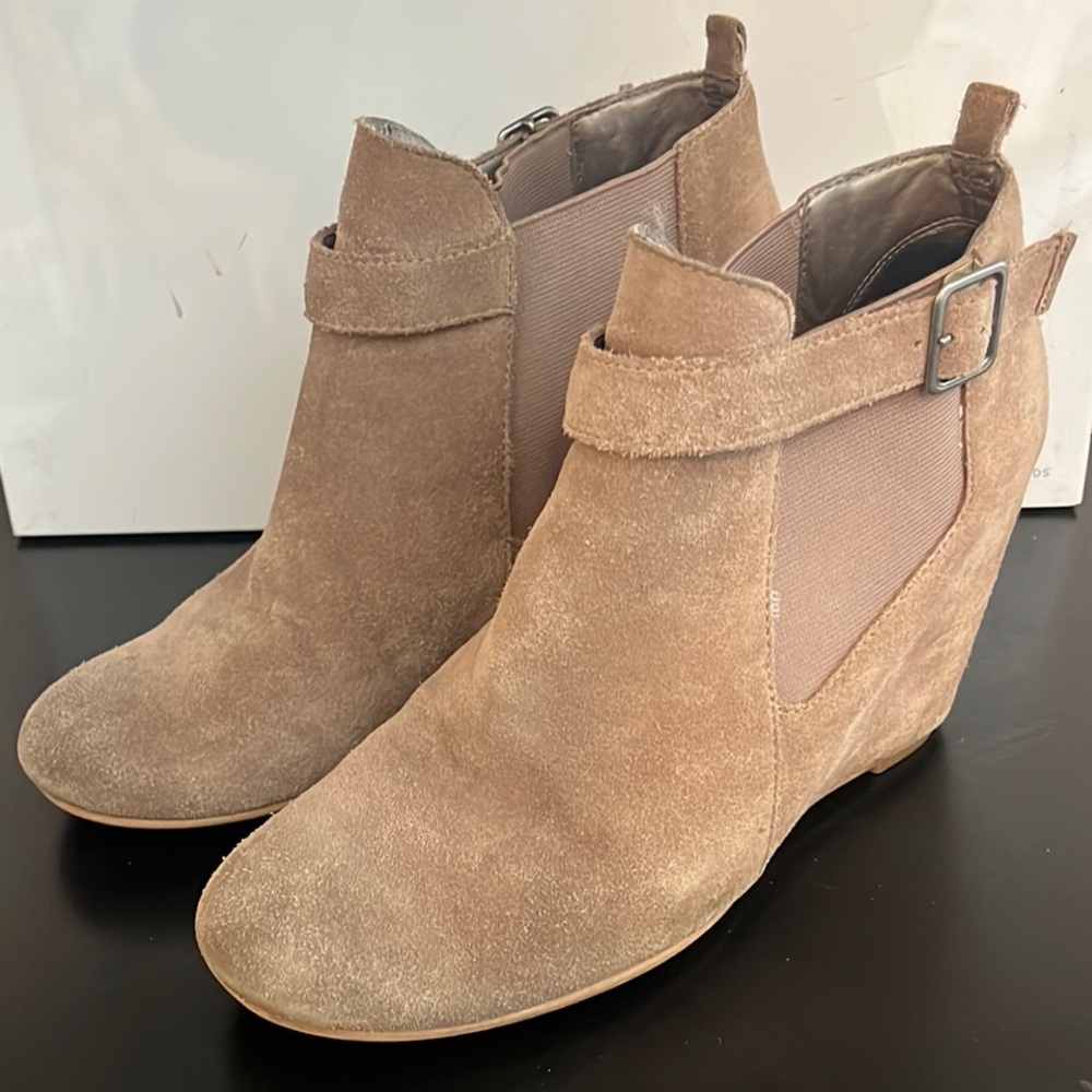 Tesori Suede Ankle Boots